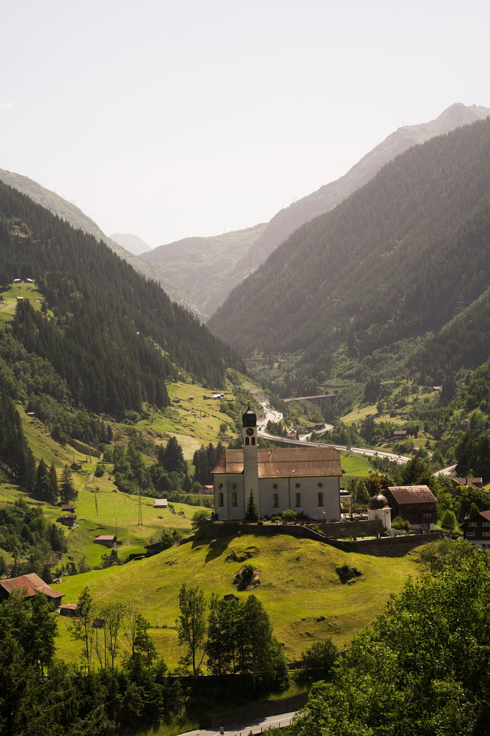 Le village de Wassen dans la vallée uranaise