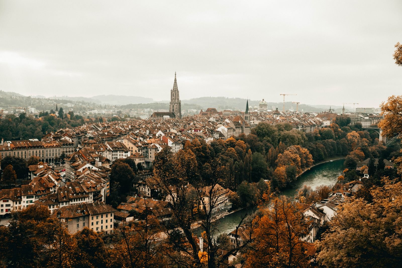 La vieille ville de Berne et l'Aar